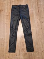 Hose Schwarz Lederoptik mit Reißverschluss hinten New Play Gr 36 Baden-Württemberg - Deckenpfronn Vorschau