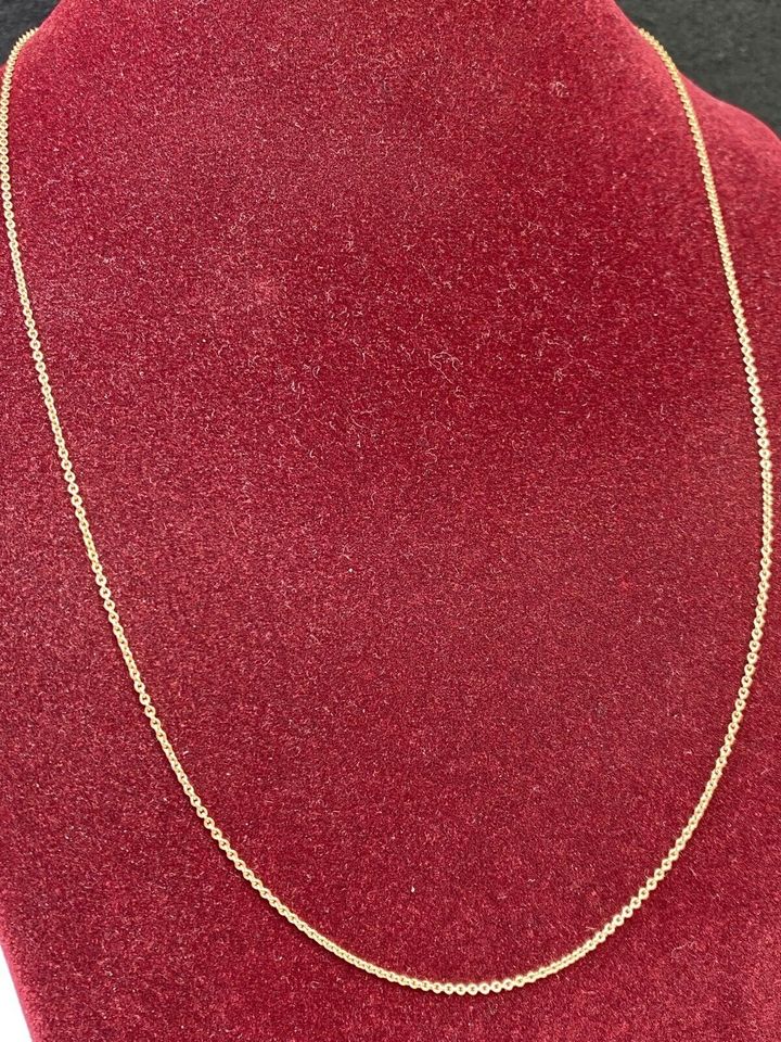 GOLD KETTE 14k 585 45,8cm L 0,1cm B 1,95g Rot Gold AU in Berlin