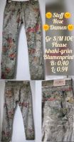 Please Hose Stoffhose Damen Gr S/M khaki-grün Blumenprint Sachsen - Plauen Vorschau