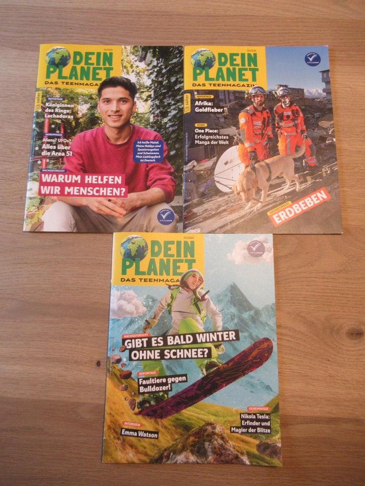 3 Jugendzeitschriften Dein Planet Das Teenmagazin 1-3/24 in Dietersburg