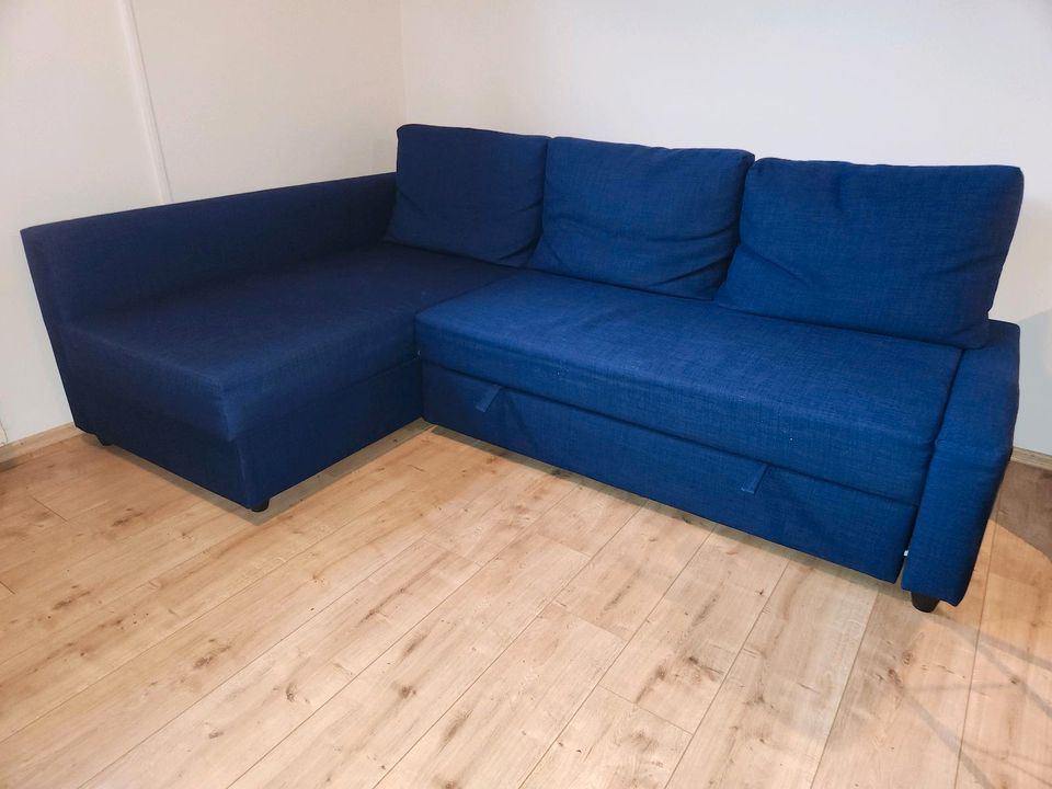 Ikea Friheten Schlafsofa Schlafcouch - blau in Völklingen