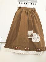 Rock Blume Stickerei Baumwolle Lolita braun beige elegant süß Buchholz-Kleefeld - Hannover Groß Buchholz Vorschau