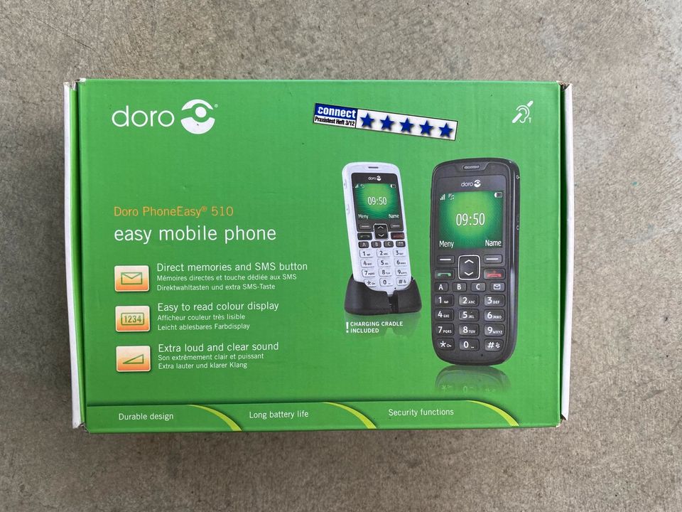 Doro Easy mobile phone 510 für Senioren, Weiss, neu! in Much