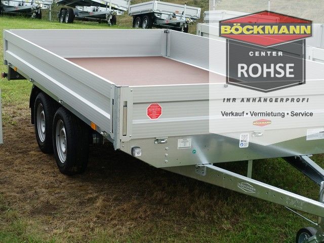 Hochlader 4,1m x 2,1m 2,7t Tandem Böckmann PKW-Anhänger Pritsche in Unterwellenborn