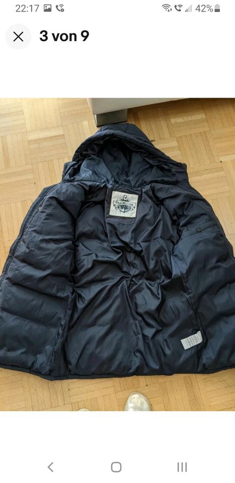 Herren Dreimaster Winter-Jacke Kapuze Herren. Gr. M Dunkelblau. in Schwarzenbruck