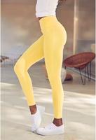 Hoher Bund high waist Sommer Leggin Leggins sport Hose gelb Hamburg - Harburg Vorschau
