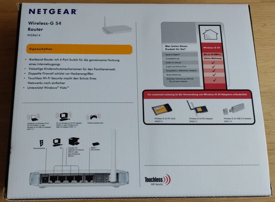 NETGEAR Wireless-G 54 Router | WGR614 in Taufkirchen