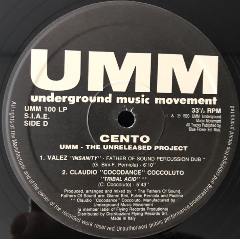 ⭐️1993 Deep House 2x12“⭐️UMM REC - Cento - The Unreleased Project in Graben (Lechfeld)