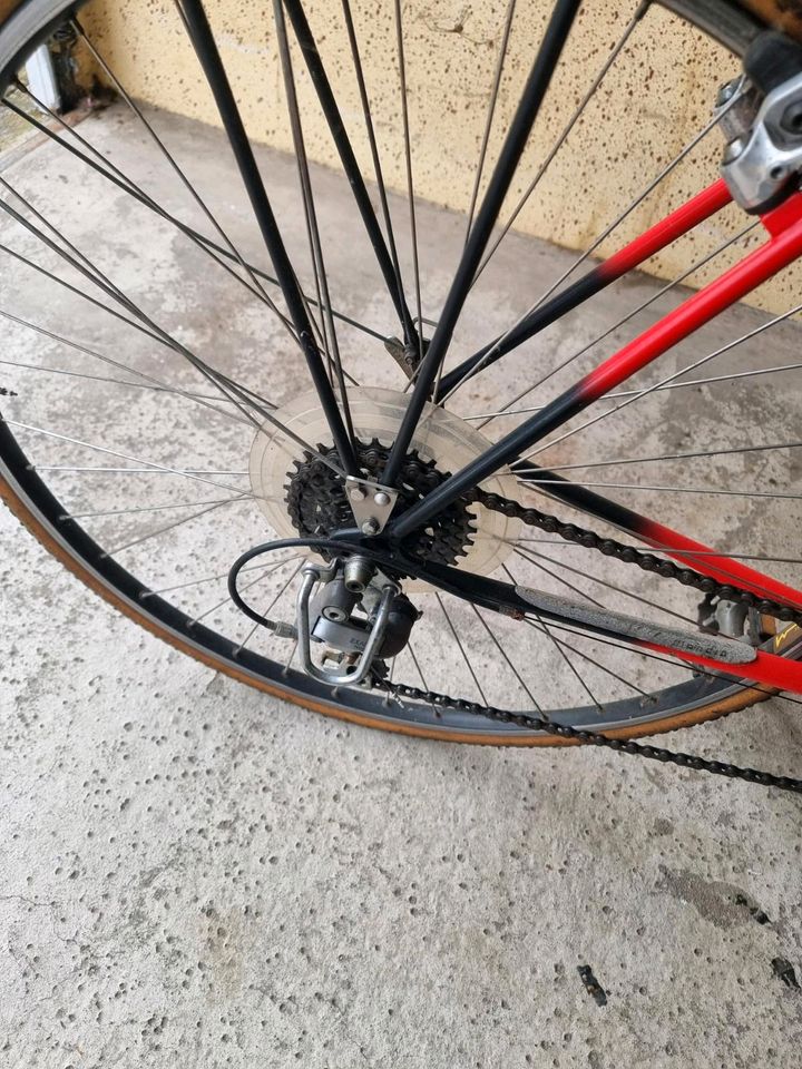 Mondia Herrenfahrrad  rot schwarz 18 Gänge 28 Zoll in Vellmar