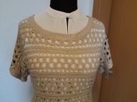 Shirt Häkel Strick Knit Top Netz Lochmuster Pulli Beige M Vintage Nordrhein-Westfalen - Lippstadt Vorschau