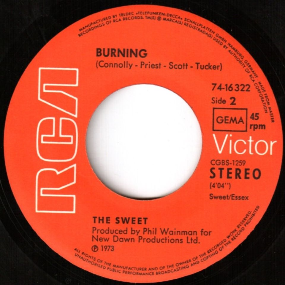 The Sweet – Hell Raiser / Burning in Morsbach