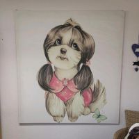 XXL-Wandbild, Hundemotiv, Shih-Tzu/Havaneser Mädchen Asian Style Niedersachsen - Rhede Vorschau