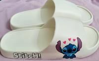 ❤️Schlappen weiß mit Stitch❤️ Hessen - Groß-Bieberau Vorschau
