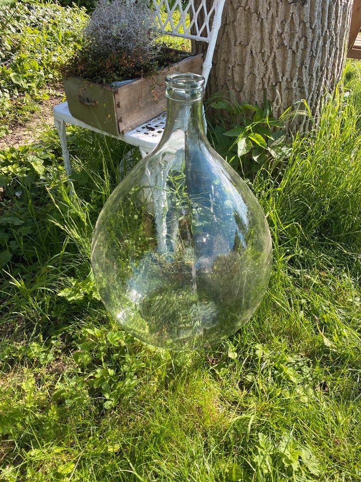 Vintage XXL Weinballon Glas Vase groß Ambrosio Italy 54 Liter in Arnstein
