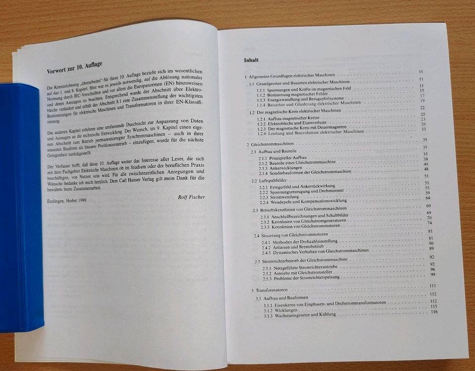 Lehrbuch Elektrische Maschinen Rolf Fischer 10. Aufl. 1999 in Spremberg