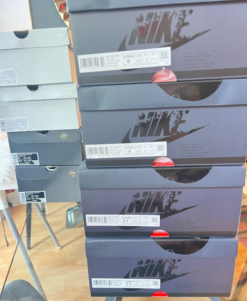 2 x Nike AIR JORDAN 1 UTILITY 2 x 42,5 Neu mit BOX in Berlin