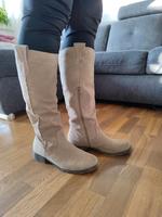 lange Stiefel beige Bayern - Rattelsdorf Vorschau