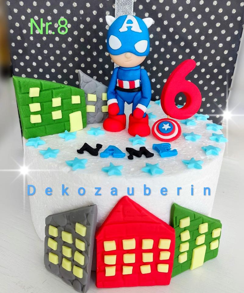 Deko Superhelden Batman Spider-Man Superhero Tortendeko Fondant in Waldsolms