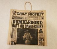 Harry Potter Papiertüte groß Geschenktüte Daily Prophet Nürnberg (Mittelfr) - Mitte Vorschau