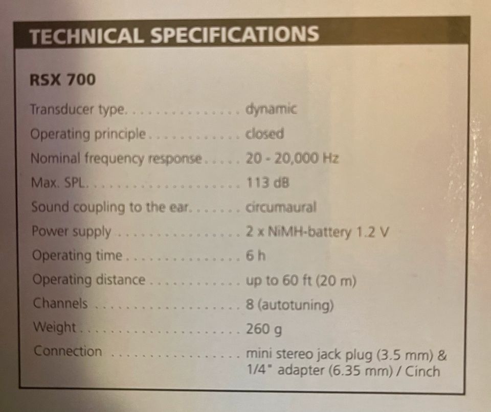 Funk-Kopfhörer "beyerdynamic RSX 700" in Altrip