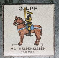 DDR Fliese Krakelee GST Leistungsprüfungsfahrt 1962 Haldensleben Eilsleben - Wormsdorf Vorschau