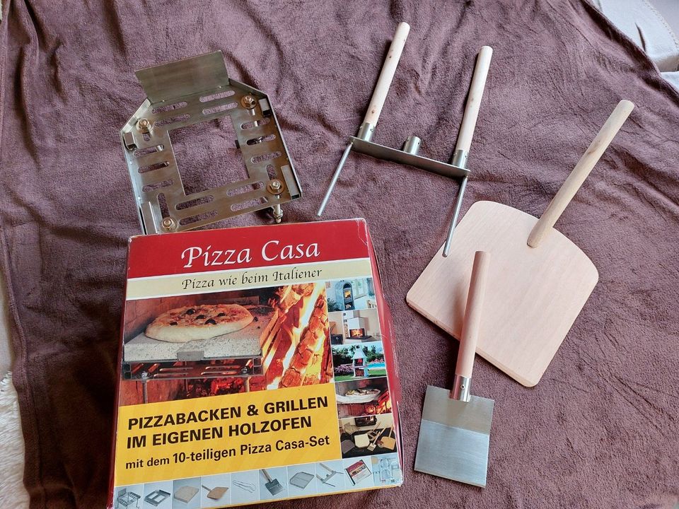 Pizza Casa, 10-teilig, Pizzabackvorrichtung für Holzofen, neu in Obertraubling