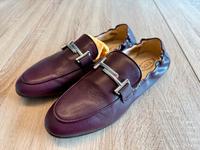 TOD‘S Loafers aus Leder MOCASSINO Ballerinas Gr. 38 Weinrot Hessen - Bad Homburg Vorschau