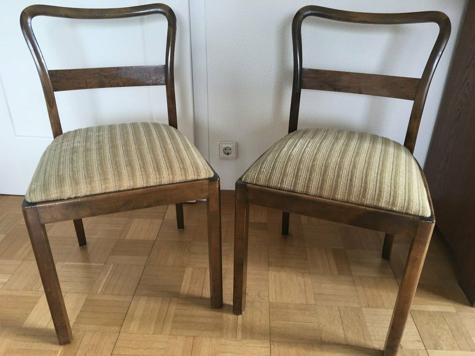 2x Oma's alte Stühle Esszimmer Stuhl 30er 40er 50er Jahre vintage in Köngen