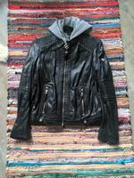 Lederjacke Mantel Leder Gipsy Schwarz Kapuze Jacke Biker Dortmund - Eving Vorschau