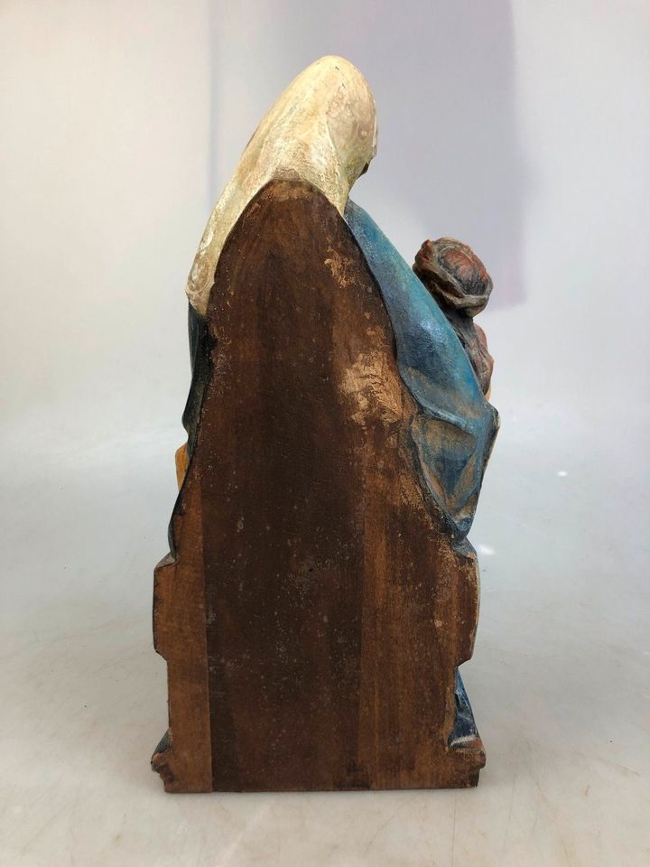 Antike Holz Figur Holzschnitzerei MADONNA / MARIA / JESUS in Twistringen