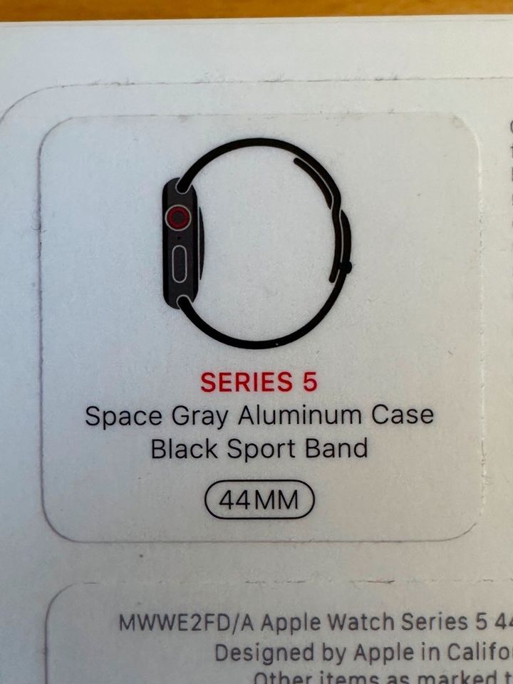 Apple Watch Series 5 (44mm, GPS + Cellular) Space Grey - mit OVP in Nürnberg (Mittelfr)
