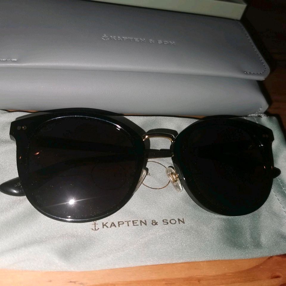 Kapten & Son Sonnenbrille NP 100,-  OVP - Prague all Black in Stendal