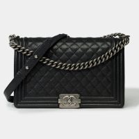 Chanel New Boy Medium shoulder bag in black caviar leather, SHW München - Altstadt-Lehel Vorschau
