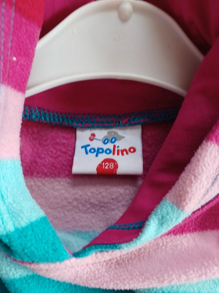 warmes Kleid Topolino Gr. 128 Fleece Fleecekleid mit Kapuze in Eicklingen
