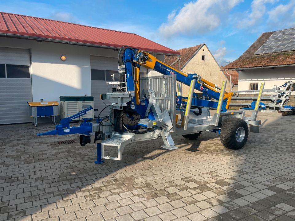 Binderberger RW 5 alpin BK 4-7500 Rückewagen Rückeanhänger Holz in Rennertshofen