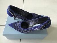 Pumps von Prada , royalblau/ schwarz, Gr. 39, 2x getragen Dortmund - Eving Vorschau