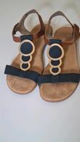 neuwertige Rieker Sandalen, blau-cognac, gr. 39, soft Fußbett Rheinland-Pfalz - Ludwigshafen Vorschau