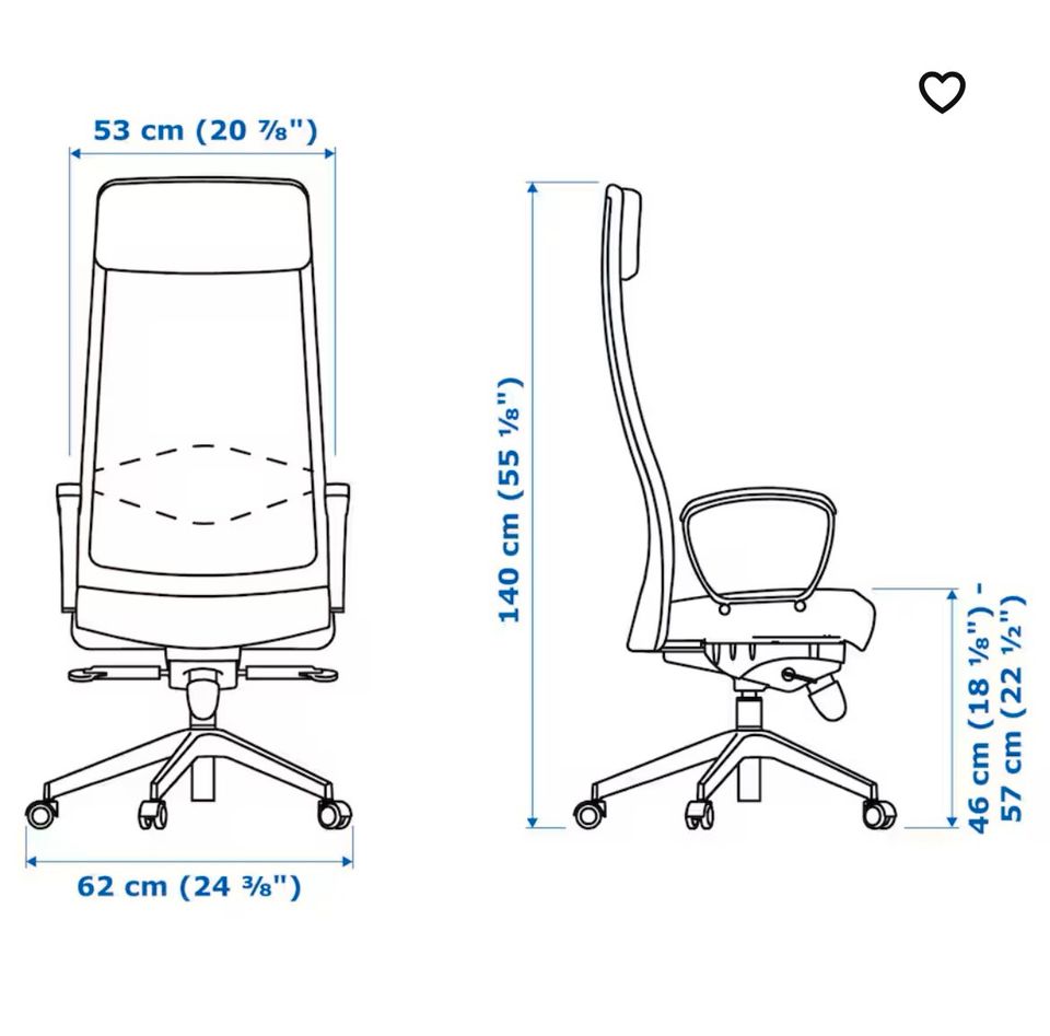 Ikea Drehstuhl Markus NEU dunkelgrau ergonomisch Bürostuhl NEU in Eutin