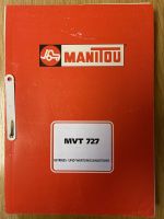 Betriebs-und Wartungsanleitung MANITOU MVT 727 Thüringen - Sonneberg Vorschau