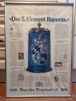 Poster Bierkrug "Das 5.Element Bayerns" mit Rahmen Nordrhein-Westfalen - Solingen Vorschau