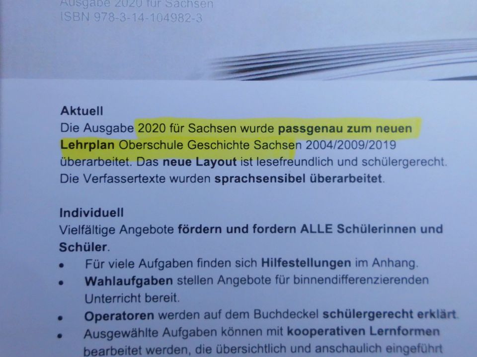 Stoffverteilungsplan,Planungshilfe Geschichte Kl.7,Sachsen in Annaberg-Buchholz