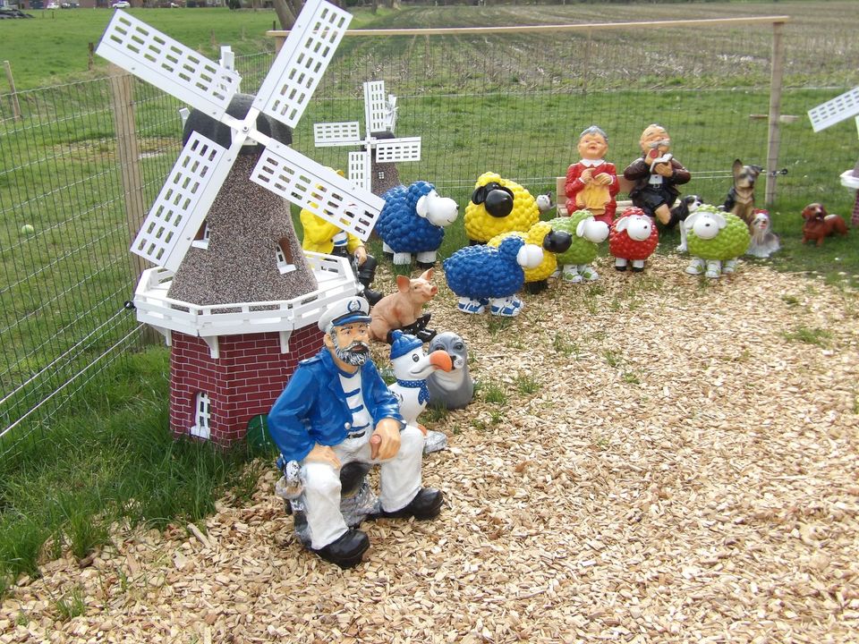 Garten Deko  Sylter Gänse XXL 98 cm  Gartenfiguren Figuren Teichdeko in Rhauderfehn