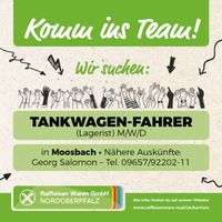 Tankwagen-Fahrer / Lagerist (m/w/d) - in Moosbach Bayern - Moosbach b. Vohenstrauß Vorschau