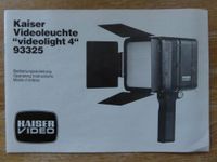 ❌ Kaiser Videolight 4 Videoleuchte 2000 Watt OVP Fotoleuchte ❌ Nordrhein-Westfalen - Wilnsdorf Vorschau