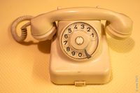 Telefon mit Wählscheibe | elfenbein | antiker Dekoartikel Schwachhausen - Neu Schwachhausen Vorschau