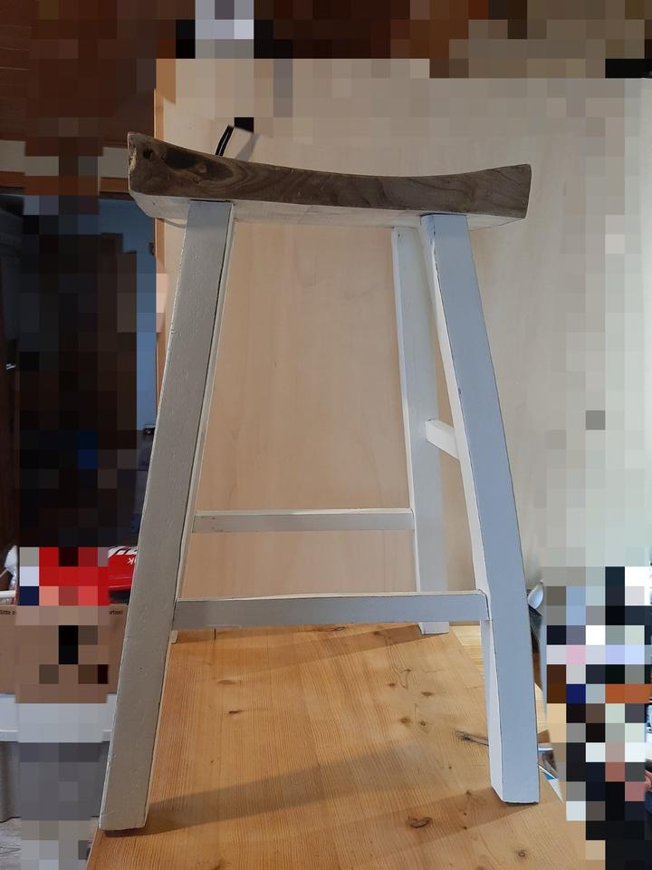 Massivholz Hocker, Stuhl, Tisch, Kleiderbutler,shabby,Vielseitig in Homberg