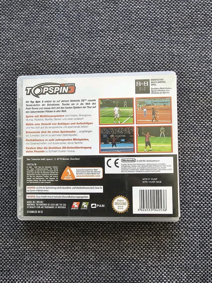 Nintendo - DS - Spiel TOPSPIN 3 in Friedrichshafen