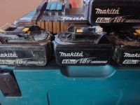 Makita Akku Bohrhammer, 125 mm Flex & Doppelladegerät mit 4 Akkus Essen - Altenessen Vorschau