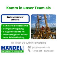 ✅️ Baukran-Monteuer oder Elektriker/Mechaniker/Schlosser (m/w/d) Bayern - Ingolstadt Vorschau