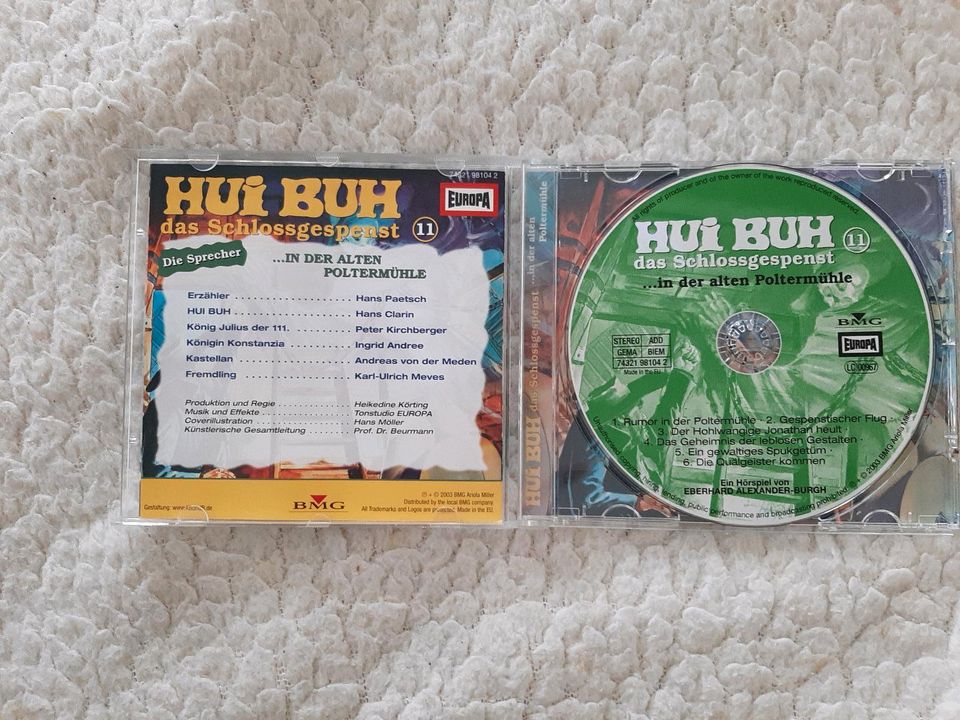 CD Hörspiel HUI BUH das Schlossgespenst /in der alten Poltermühle in Baindt